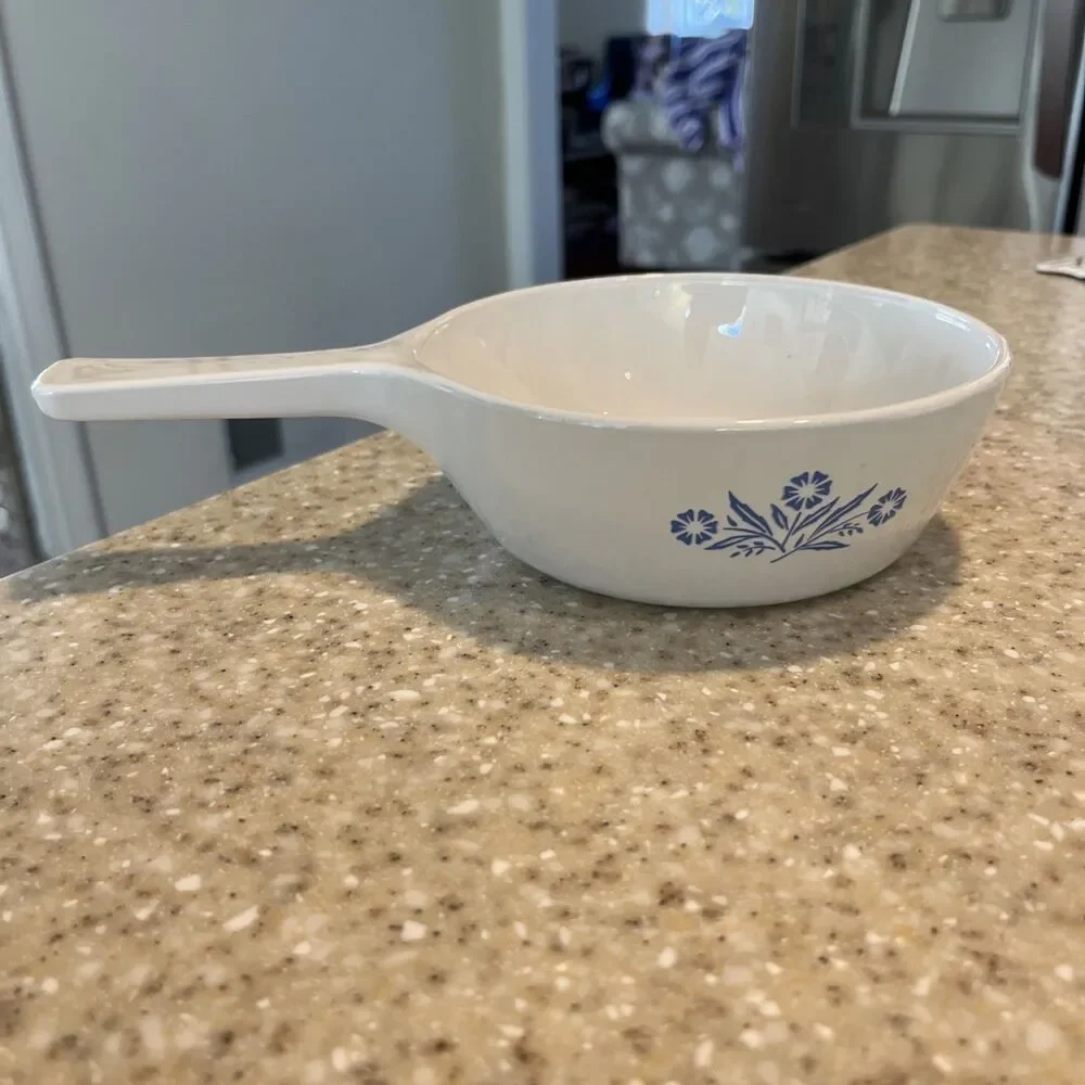 Corning Ware Blue Cornflower P-83-B 6-1/2 Inch Handled Skillet - Excellent